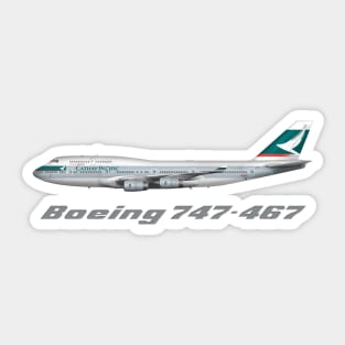 Pacific 747-400 Swoosh Livery Design Sticker